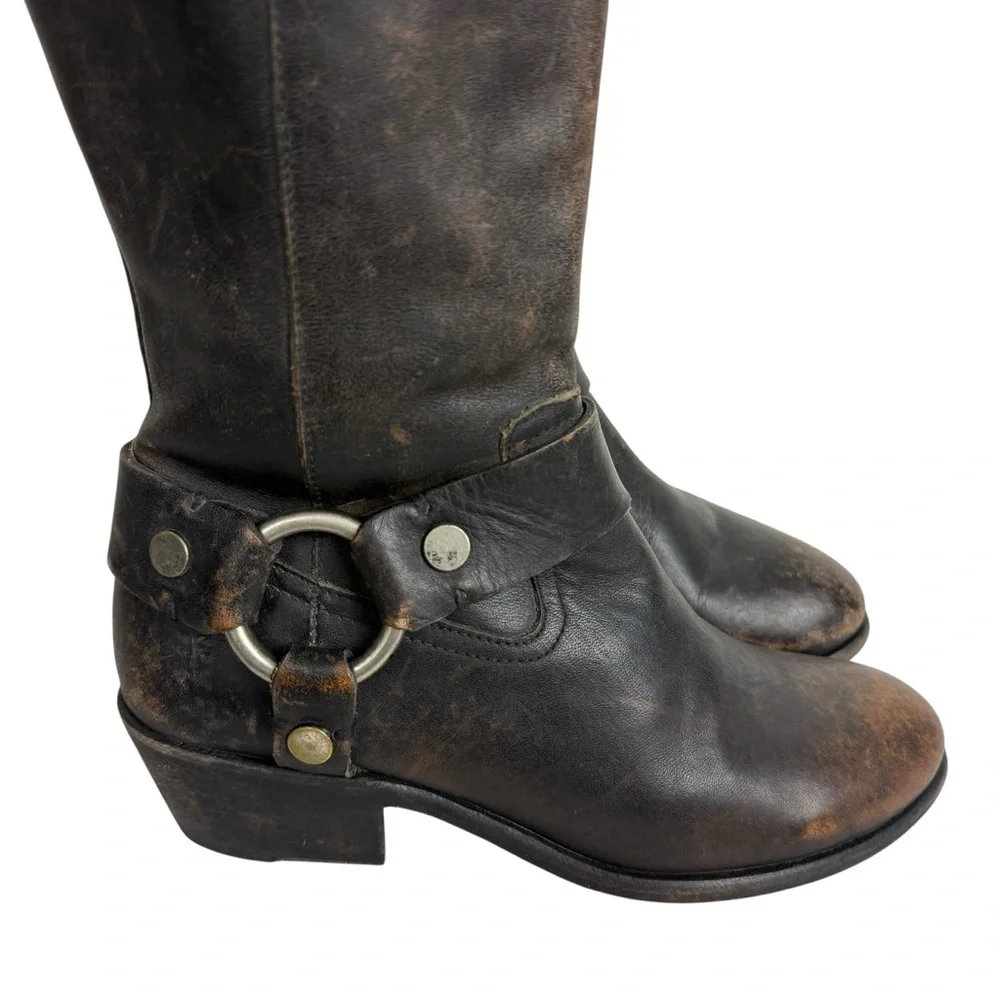 Free People Frye Carson Harness Tall Riding Boots